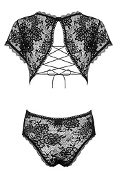 Еротичний боді Obsessive Peonesia S/M чорний - мініатюра 6