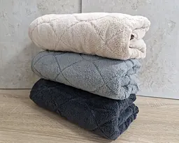 Набір турецьких махрових рушників Cestepe MicroCotton Premium 3 штуки 70x140 Voli 2 щільність 600 г/м2 - мініатюра 4