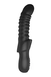 Вібратор-кролик Dreamtoys Typhon 23 см чорний - мініатюра 3
