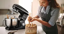 Кухонний комбайн Mozano професійний тістоміс Kitchen Machine 2300 Вт чаша 6,2 л Black Кулінарна книга в подарунок - мініатюра 9