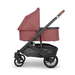 Прогулянкова коляска Uppababy Cruz V2 - Lucy + люлька Uppababy Carrycot Lucy Rosewood Melange Carbon Frame - мініатюра 8