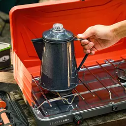 Перколятор емальований GSI Outdoors Mesa 8 Сup Percolator Чорний (1099-1754) - мініатюра 3