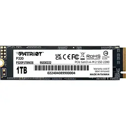 SSD накопичувач PATRIOT P320 1 TB (P320P1TBM28)