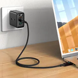 Дата кабель Acefast C6-01 Type-C to Lightning 30W (1.2m) Black - мініатюра 7