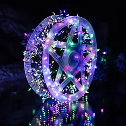 Гірлянда-нитка Роса Хвойна лапа 640 LED 30 метрів, мультиколор GarlandoPro D1750ML - мініатюра 11