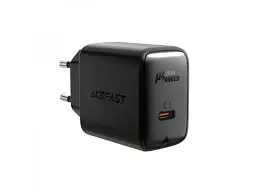 Мережевий зарядний пристрій Acefast A1 Fast Charge Wall Charger 20 W Black (6974316280033) - мініатюра 3