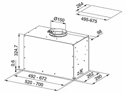 Витяжка Franke Box Flush EVO FBFE BK MATT A52 (305.0665.364) - мініатюра 3
