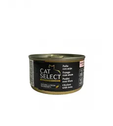 Вологий корм CatSelect для котів з куркою та тунцем, 95 г