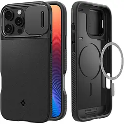 Чохол Spigen Optik Armor MagFit with MagSafe для iPhone 16 Pro Max Black (ACS08015) [115483] - мініатюра 5