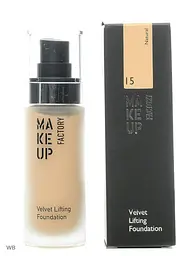 Оксамитова тональна основа з ефектом ліфтингу Make up Factory Velvet Lifting Foundation, відтінок 15 (Natural), 30 мл (333771) - мініатюра 2