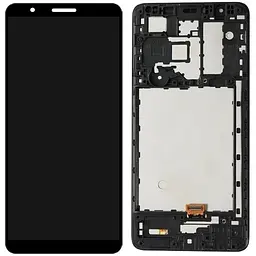 Дисплей Samsung A013 Galaxy A01 Core чорний, оригінал PRC, з рамкою