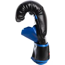 Рукавиці боксерські PowerPlay 3025 Black/Blue - M - мініатюра 4