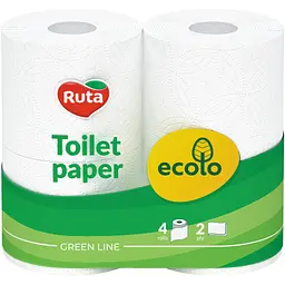 Туалетний папір Ruta Ecolo 2 шари 4 рулони (4820023747135)