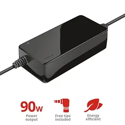 Адаптер живлення Trust Primo 90W-19V Universal Laptop, чорний teh0013444 - мініатюра 4