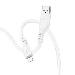 Кабель HOCO X97 Crystal color silicone charging data cable Lightning 2.4A 1m Білий