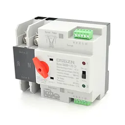 Автомат введення резерву (АВР) Osgzn OSGQ8-125/2P двополюсний, 230V/125A на DIN-рейку для генераторів