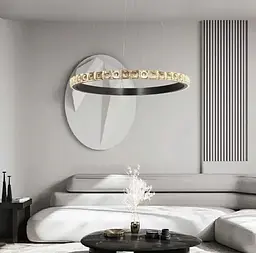 Підвісний світильник Delight Collection у чорному каркасі Line.F Діаметр 60см