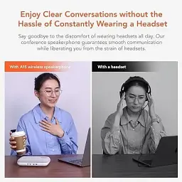 Портативний динамік Nuroum USB/Bluetooth Speakerphone AW-A15 Колонка-мікрофон для конференцій - мініатюра 4