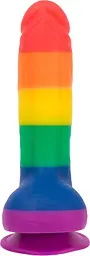 Райдужний фалоімітатор Addiction - JUSTIN - 8" - RAINBOW, 20,3 см, силікон - мініатюра 2