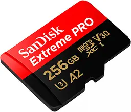 Карта пам'яті SanDisk microSDXC 256GB UHS-I Extreme Pro U3 V30 A2 + SD Adapter (SDSQXCD-256G-GN6MA) [100880] - мініатюра 8