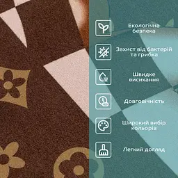 Вологопоглинаючий килимок Sticker Wall 38 x 58CM x 3MM D SW-00001564 - мініатюра 4