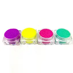 Набір гліттера для біо-тату «Райдужний №5» glitter-set-4x-5, 4 кольори - мініатюра 2