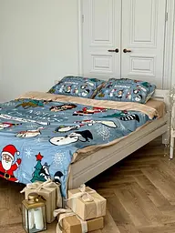Постільна білизна двоспальне Dushka Home Сатин Плюш 21360 180х215 см