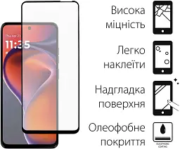 Чохол до мобільного телефона Dengos Motorola G15/G15 Power Carbon + glass (Grey) (DG-KM-147) - мініатюра 2