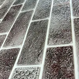 Самоклеюча декоративна 3D панель мікс сірий гламур 680x680x4 мм - мініатюра 3