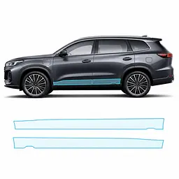 Антигравійна захисна бронеплівка за лекалами для Chery Tiggo 8 Pro Max (PHEV) I 2024- нижня зона кузова пороги
