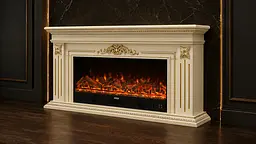 Електричний камін Nevada luxe Ivory 1500 Вт з порталом, звук потріскування дров (10080153) - мініатюра 2