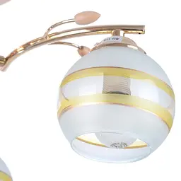 Люстра стельова Brille для кухні E14 40W G (LK-229C/3) - мініатюра 2