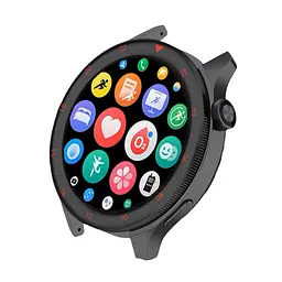 Безель металевий Sikai для смартгодинника Xiaomi Watch S3/S4 Black-red + захисне скло - мініатюра 2