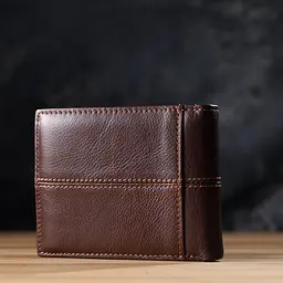 Горизонтальний стильний гаманець із натуральної шкіри Vintage 12х10х2,5 см acs0029629 - мініатюра 9
