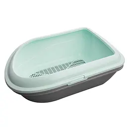 Туалет AnimAll CNR-130 для котів під наповнювач з сіткою м'ятний 57×39×23 см