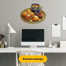 Дерев'яний фігурний пазл puzzlean Солодке Чаювання, А3, Картонна коробка 200 елементів - мініатюра 6
