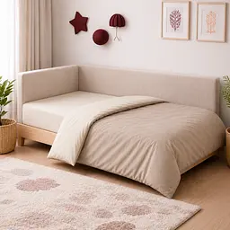 Дитяча постільна білизна MIRSON JUNIOR фланель Milk/Cappuchino 200х220см (2200012804322) - мініатюра 7