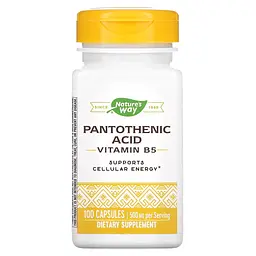 Вітаміни та мінерали Nature's Way Pantothenic Acid, 100 капсул