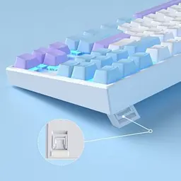 Клавіатура MageGee MK-STAR Red Switch (6971969721371-UA) Blue/White