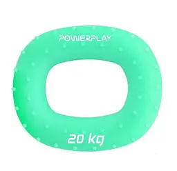 Еспандер кистьовий силіконовий PowerPlay PP-4337 Hand Grip Medium 20 кг Зелений (PP_4337_Green_20kg) - мініатюра 1
