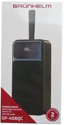 Повербанк Grunhelm GP-40BQC 40000 mAh 22.5W Black - мініатюра 3