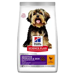 Сухий корм Hill’s SP Adult Sensitive Stomach&Skin Small&MIni при чутливому шлунку та шкірі для дорослих малих