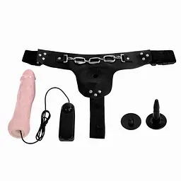 Страпон - Baile Jessica Strap On Vibrating, 19 см - мініатюра 4