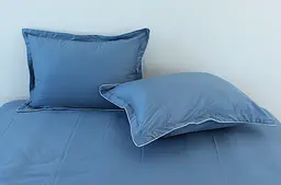 Комплект постільної білизни (Blue Grey) 2-спальний TAG tekstil pbe0028611 - мініатюра 3