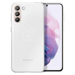 Чохол протиударний LED Cover EF-KG996CWEGRU для Samsung Galaxy S21 Plus (6.7") White