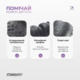 Масажний ролик EasyFit SlateShaper 45 см чорний - мініатюра 4