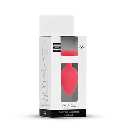 Анальна пробка - Jewellery Silicone Red Plug M Blue - мініатюра 10