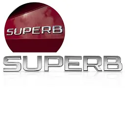 Емблема напис Superb скотч 3М 175 x 20 мм Польща