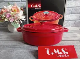 Сотейник чавунний O.M.S. Collection 3365-24 2,8л Red - мініатюра 6