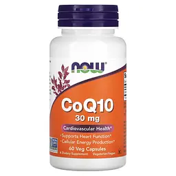 NOW Коензим CoQ10 30 мг - 60 капсул